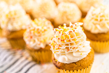 Pumpkin spice cupcake
