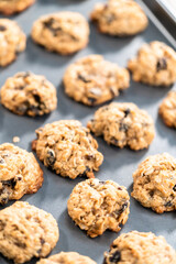 Chewy oatmeal raisin cookies