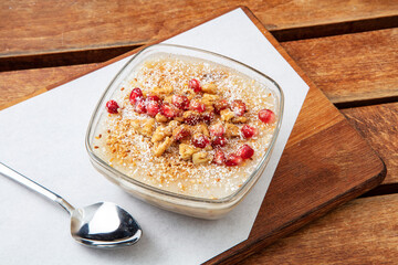Traditional delicious Turkish dessert; Ashura (Asure)