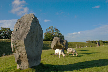 Part of the Avebury Stone Circle in Wiltshire, England