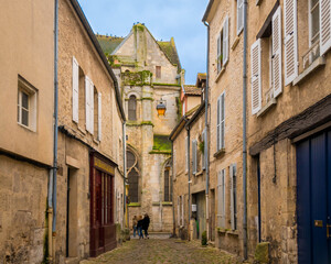 Senlis near Paris in Christmas time