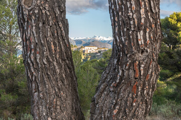 Sommets du Mercantour avec les premières neiges