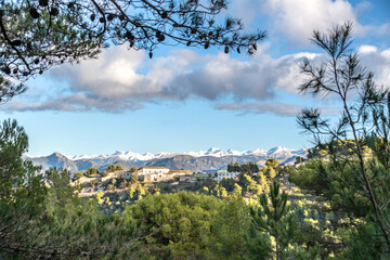 Sommets du Mercantour avec les premières neiges