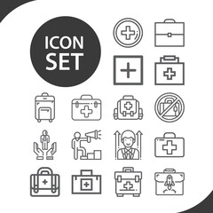 Simple set of premier related lineal icons.