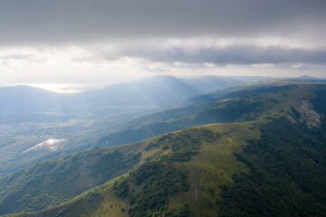 clouds over the mountains