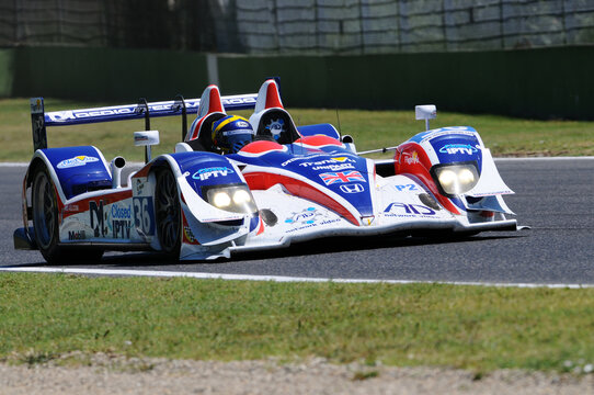 Imola, Italy 3 July 2011: ARX-01 HPD LMP2 of Team RML driven by Erdos, Newton and Collins in action during Race 6H ILMC at Imola Circuit.