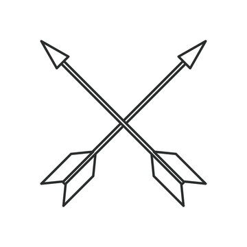 Hipster arrows icon vector design