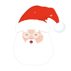 merry christmas santa cartoon vector design