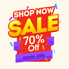 Big sale banner. Sale and discounts. Vector illustration. Sale Vector poster illustration discount flyer template