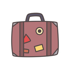travel bag isolated vector design