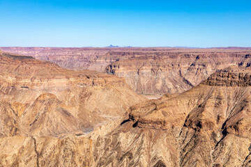 Fish River Canyon, world's second largest canyon, Hobas, South Namibia.