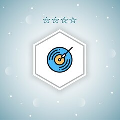     vinyl vector icon modern