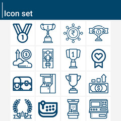 Simple set of appreciate related lineal icons.