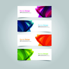 Fototapeta premium Vector Abstract banner web template
