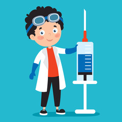 Health Care Concept With Vaccination