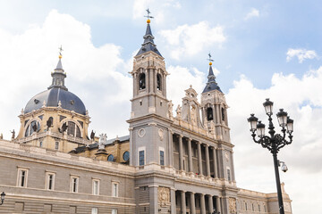 Fototapeta na wymiar Catedral de Santa María la Real de la Almudena Spain Madrid capital