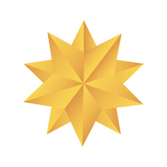 Obraz premium merry christmas gold star vector design
