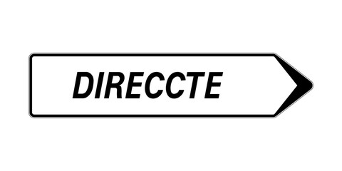 Obraz premium Panneau direccte 