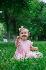 little girl in the park