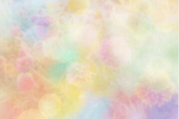 blur bokeh light nature green park with leaves flower as background