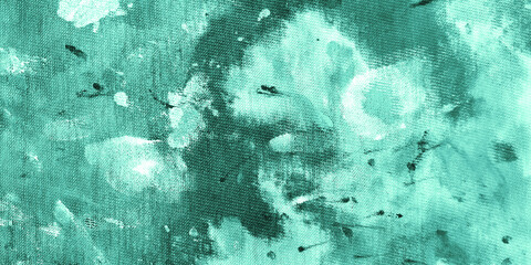 Blue Mint Artistic Paper. Azure Watercolor - 397102645