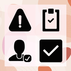 Simple set of deutsche related filled icons