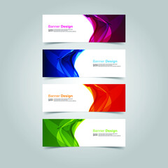 Fototapeta premium Vector Abstract banner web template