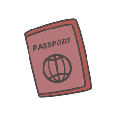 passport icon isolated vector design