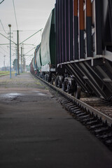 Cargo train low shot