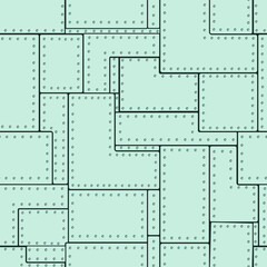 
seamless pattern in the form of an image of a wall sheathed with steel sheets with rivets