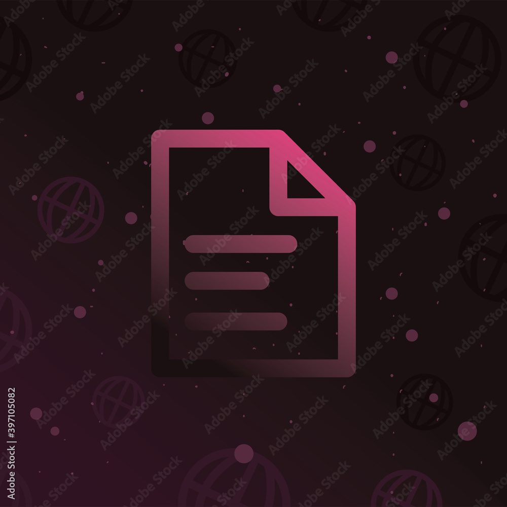 Poster document with global spheres vector design