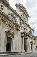 Facade of the cathedral in Savona, Italy