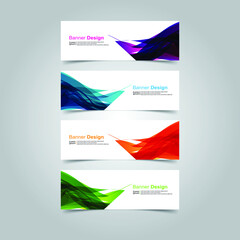 Fototapeta premium Vector Abstract banner web template