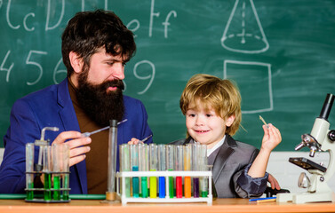 Genius minds. Genius toddler private lesson. Teacher child test tubes. Genius kid. Achieving...