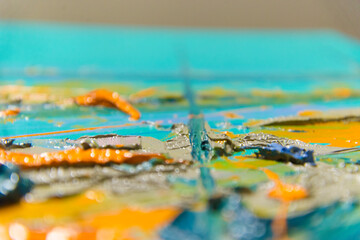 paint Venice abstract canvas