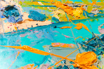 Fototapeta na wymiar paint Venice abstract canvas