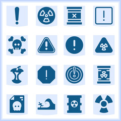 Hazardous  related simple set. 16  filled