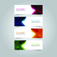 Fototapeta premium Vector Abstract banner web template