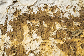 Texture of the wall with fissure