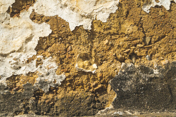 Texture of the wall with fissure