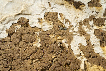 Texture of the wall with fissure