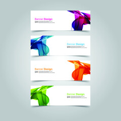 Naklejka premium Vector Abstract banner web template