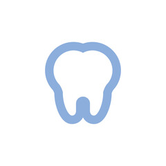 Tooth vector icon. Dentist symbol.