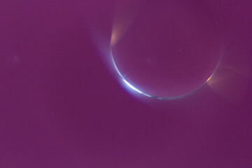 Purple Abstract Oil Drops in Water