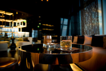 Whisky Drinks on a Table