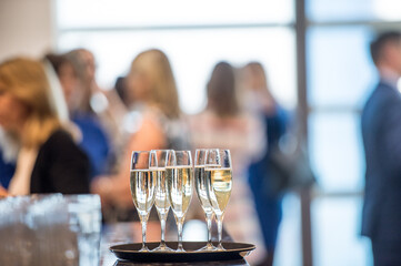 Champagne at a reception