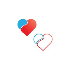 Heart Care logo icon design
