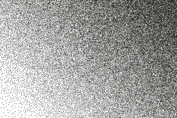 Vector illustration: monochrome, dots, gradient, stipple. The background is diagonal.