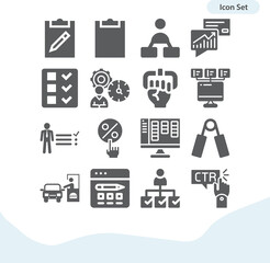 Simple set of done related filled icons.