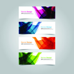 Fototapeta premium Vector Abstract banner web template